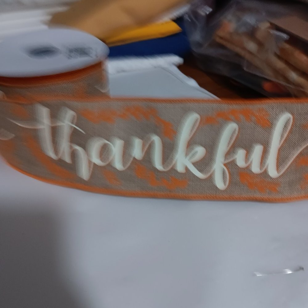 Thanksgiving wired ribbon